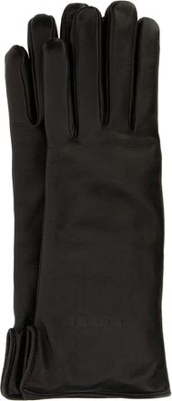 Gucci Black Leather Gloves