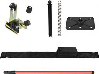 OEM Poste Telesc&oacute;pico Para Nivel L&aacute;ser - 3 M - Aleaci&oacute;n De Aluminio - Rosca 5/8 Y 1/4 - Ajuste De Altura Sin Herramientas - Para Construcci&oacute;n Y Bricolaje