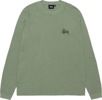 Stüssy Felpa Basic Thermal - Verde
