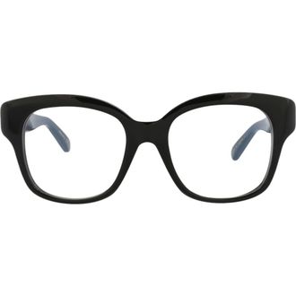 POMELLATO Novelty 52mm Square Optical Glasses in Black Black Transparent at Nordstrom Rack