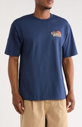 Vans Old Skool Bloom Cotton Graphic T-Shirt in Dress Blues at Nordstrom, Size X-Large