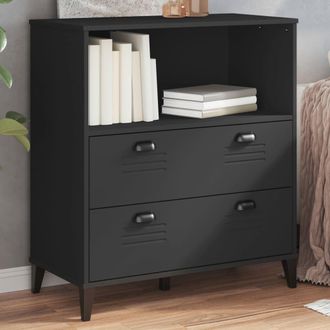 Berkfield Home Bookcase VIKEN Black 80x40x90 cm Engineered Wood | Size: 80 x 40 x 90 cm