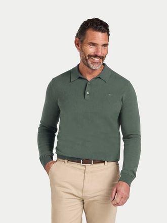 Raging Bull Long Sleeve Knitted Polo Shirt in Sage at Nordstrom, Size Xxx-Large