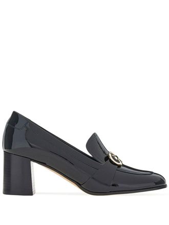 Ferragamo Olivia patent-leather 60mm loafers - women - Leather/Leather/Patent Leather - 11.5C - Black