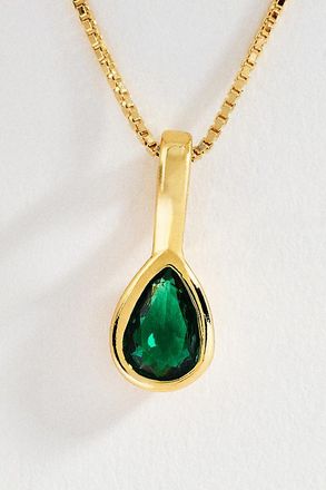 Set & Stones Teardrop Birthstone Necklace