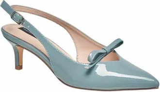 French Connection Quinny Slingback Kitten Heel in Blue at Nordstrom, Size 10