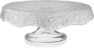 IVV portapasteles con borde ondulado diamante cm-33 transparente