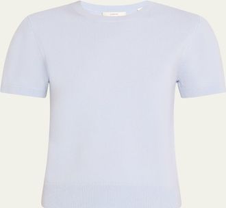 Vince Short-Sleeve Cashmere-Blend Tee