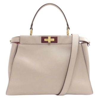 Fendi Pre-owned Handbags, female, Gray, Size: ONE SIZE Pre-owned Vintage Handbag