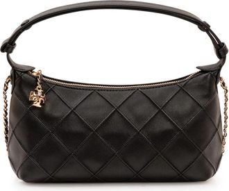 Tory Burch Fleming Pochette - Dames - Handtassen - Zwart - ONE Size - Leer - Tassen