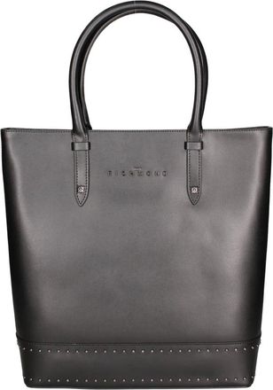 John Richmond Studded Leren Shopper - Dames - Tassen - Zwart - Maat: ONE Size Katoen