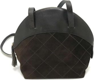 Ferragamo Tweedehands leren schoudertassen - Dames - Vintage Schoudertas - Bruin - ONE Size - Leer - Vintage