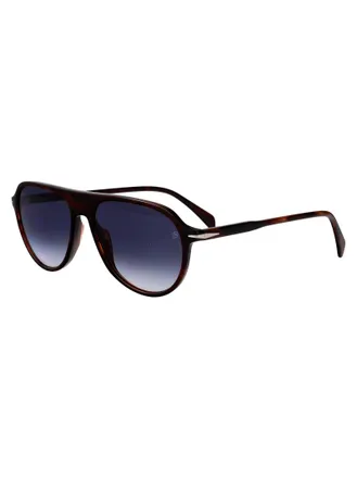 Eyewear by David Beckham Mens Sunglasses Db 1200-S Brown Horn Acetate
