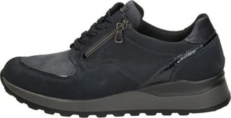 Waldl&auml;ufer Hiroko Lage Veterschoen - Dames - Sneakers - Blauw - 37 EU - Schoenen