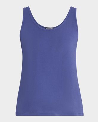 Eileen Fisher Scoop-Neck Stretch Silk Jersey Tank