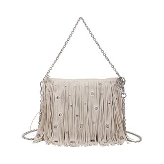 La Carrie Fringes Clutch Bag - female - La Carrie - Shoulder Bags - Beige - ONE SIZE - Bags
