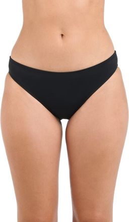La Blanca Solid Hipster Bikini Bottoms in Black at Nordstrom, Size 10