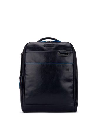 Piquadro Zaino logo-patch backpack - Blue