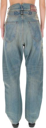 Vivienne Westwood Buckle-Back Denim Jeans - Blue