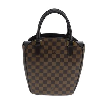 Louis Vuitton Sarria Handbag Damier Brown Canvas Handbag (Pre-Owned)