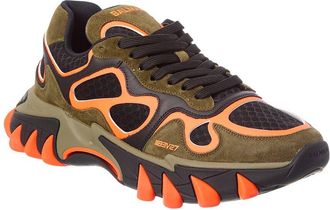 Balmain Suede & Mesh Sneaker