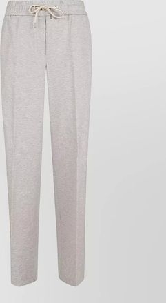PESERICO cotton light fleece trousers side stripe