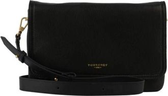Pourchet Pens&eacute;e Crossbody Bag - Dames - Schoudertassen - Zwart - ONE Size - Leer - Tassen