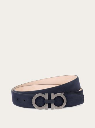 Ferragamo Men Adjustable Gancini belt Blue