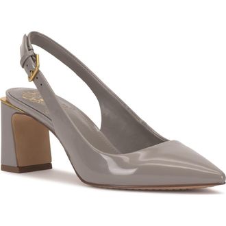 Vince Camuto Hamden Pointed Toe Slingback Pump in Light Foggy Mist at Nordstrom, Size 7.5