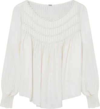 Gustav Annsofie Blouse - - Blouses & Shirts - Donna - Bianco - L