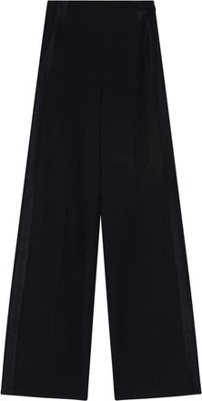 Pinko Casual Wijde Broek - Dames - Wijde Broeken - Zwart - L - Nylon - Broeken