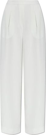 Emporio Armani Rechte broekspijpen - Dames - Straight fit broeken - Wit - S - Broeken