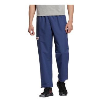 adidas Mens adidas originals Printing Pattern Pocket Straight Sports Pants/Trousers/Joggers Blue HS2010