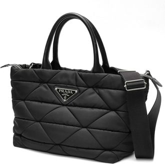 Prada Black Nylon Tote Bag (Pre-Owned)