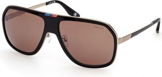 BMW BW0076-H 01L Mens Sunglasses Black Size 63