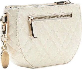 Guess Womens Crossbody Bag Off White Polyurethane - Crossbody-Bags