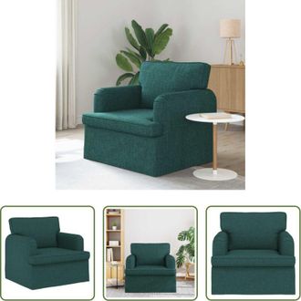 vidaXL Divano modulare - Divano Verde Scuro 84 x 80 x 85 cm Tessuto