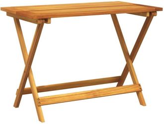 vidaXL Mesa De Jard&iacute;n Plegable Madera Maciza De Acacia 90x52,5x65 Cm Vidaxl