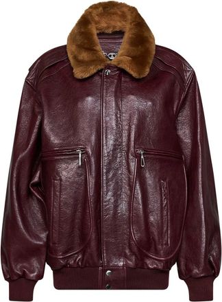 Paco Rabanne Dames, Jassen, Rood, Maat: XS Leer