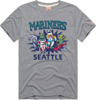 Homage Mens Homage Gray Seattle Mariners Tri-Blend Hyperlocal T-Shirt at Nordstrom, Size Xx-Large