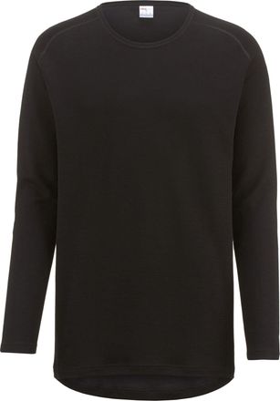 Isa Langarmshirt ISA BODYWEAR Shirt langarm, Herren, Gr. XXL, schwarz, Obermaterial: 50% Wolle WO. 50% Polyester PES., Shirts Langarmshirt