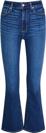 Paige Claudine flared-leg jeans - women - Cotton/Organic Cotton/Recycled Cotton/Polyester/Spandex/Elastane - 24 - Blue