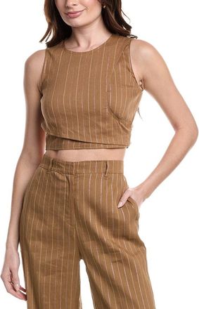 Marella Cristin Linen-Blend Top