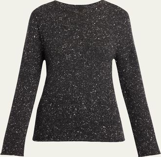The Row Maira Speckled Cashmere Sweater