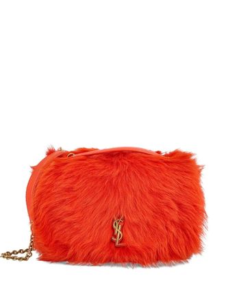 Saint Laurent small Kate reversible shoulder bag - women - Lamb Shearling - OS - Orange