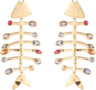 Mignonne Gavigan Womens Josefina Earrings In Gold Multi