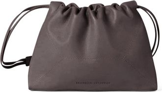 Brunello Cucinelli Bucket Bags - Dames - Schoudertassen - Bruin - ONE Size - Tassen