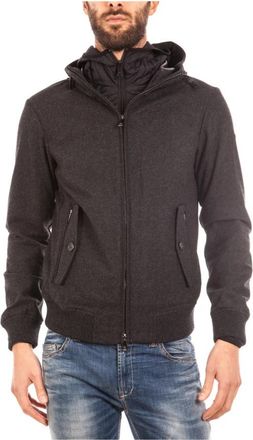 Armani Jeans Stijlvolle Denim Jack - Heren - Winterjassen - Grijs - M - Denim - Jassen