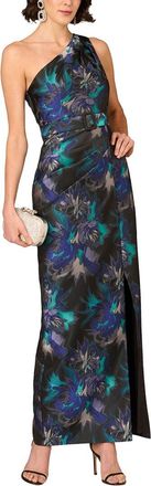 Aidan Mattox Printed Maxi Dress
