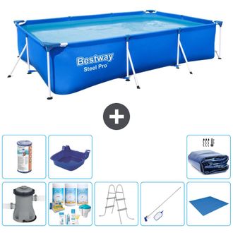 Bestway Piscina Bestway Steel Pro Rectangular - 300x201x66 Cm - 8-piezas S21575